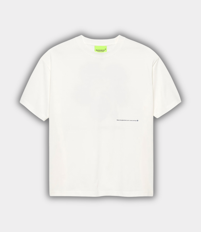 New Amsterdam hibiscus tee washed white