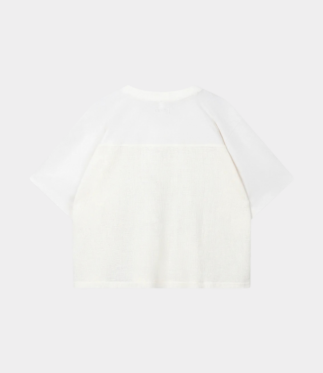 10Days Mesh baseball tee ecru