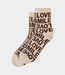 10Days Socks all-over smile love soft white melee