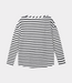 10Days Long sleeve tee stripes ecru/black