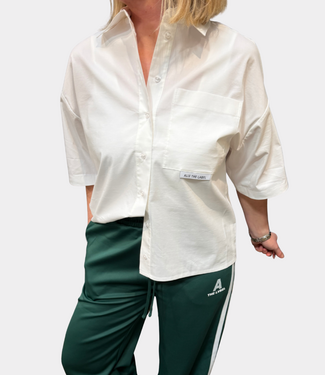 Alix the Label Clean poplin blouse soft white