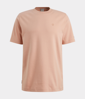 Cast Iron R neck tee interlock cafe creme