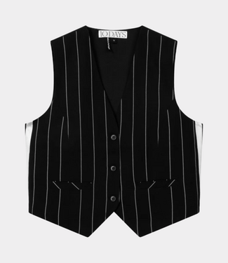 10Days Gilet pinstripe black