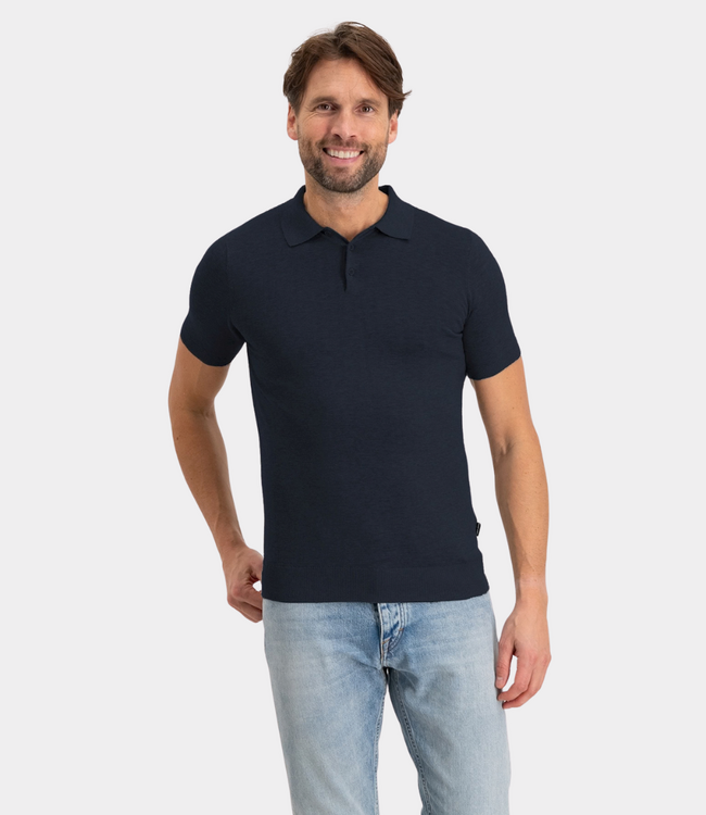 Saint Steve Chris polo dark navy