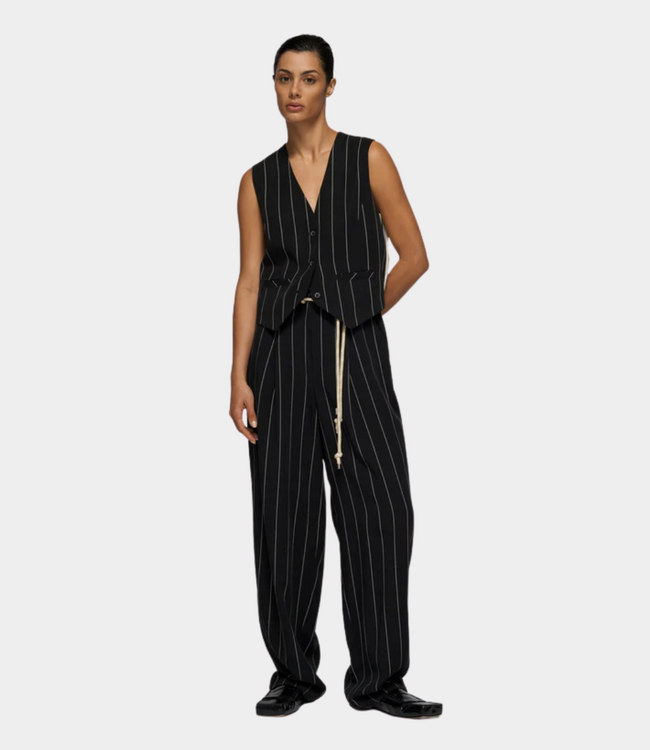10Days Flowy pants pinstripe black