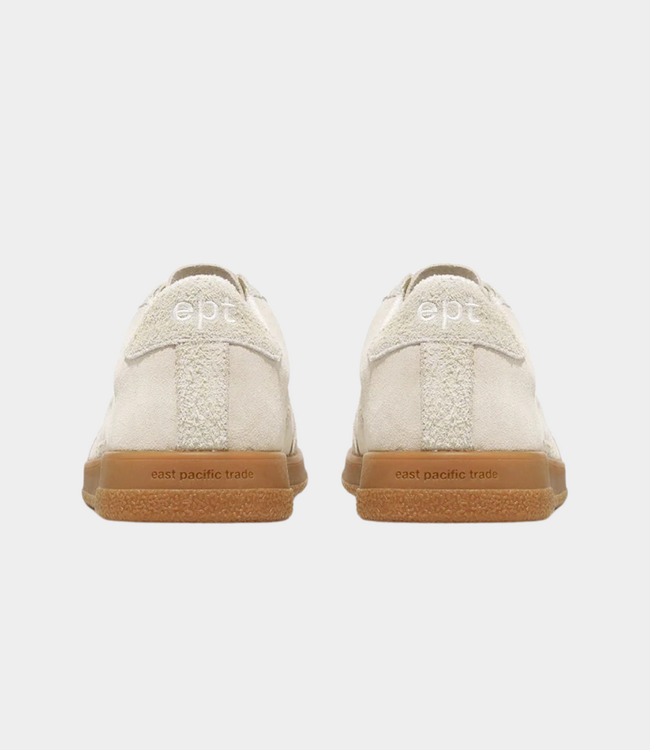 East Pacific Trade Santos Sneaker Cream – Suede Retro Trainer