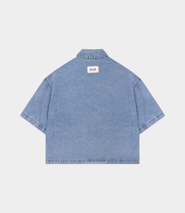 Alix the Label Denim blouse light blue denim