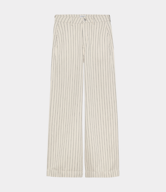Catwalk Junkie Wide leg striped jeans ecru