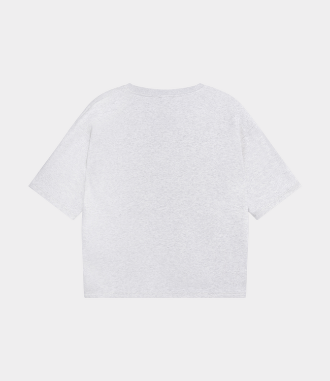 Alix the Label V-neck shortsleeve sweater super light grey mel