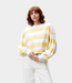 Catwalk Junkie Oversized striped long sleeve mellow yellow