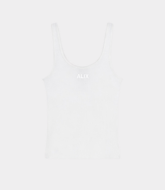 Alix the Label rib tanktop soft white