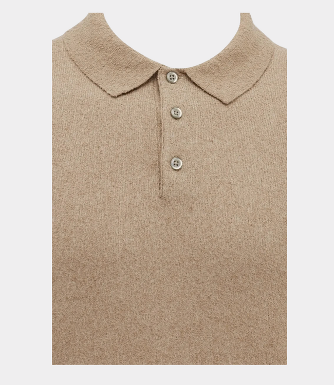 Gentiluomo Polo 3 buttons ss brown