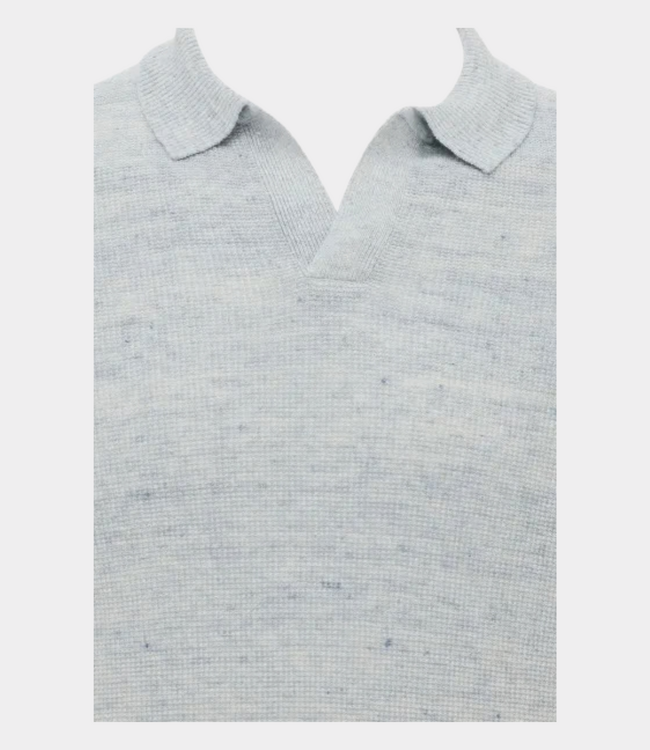 Gentiluomo Polo no buttons ss light blue