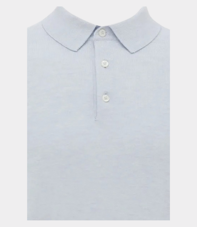 Gentiluomo Polo 3 buttons ss light blue