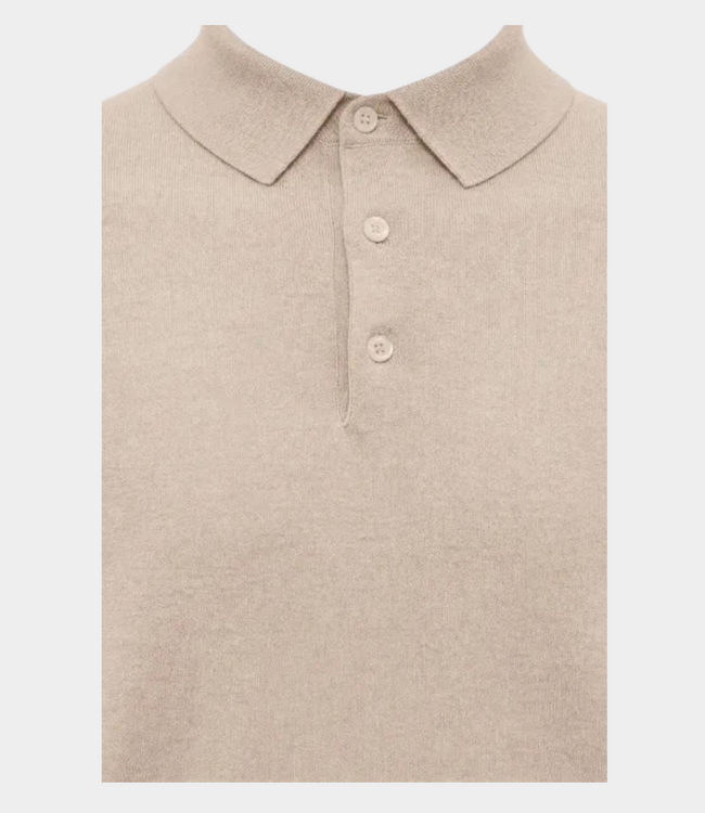 Gentiluomo Polo 3 buttons ss brown