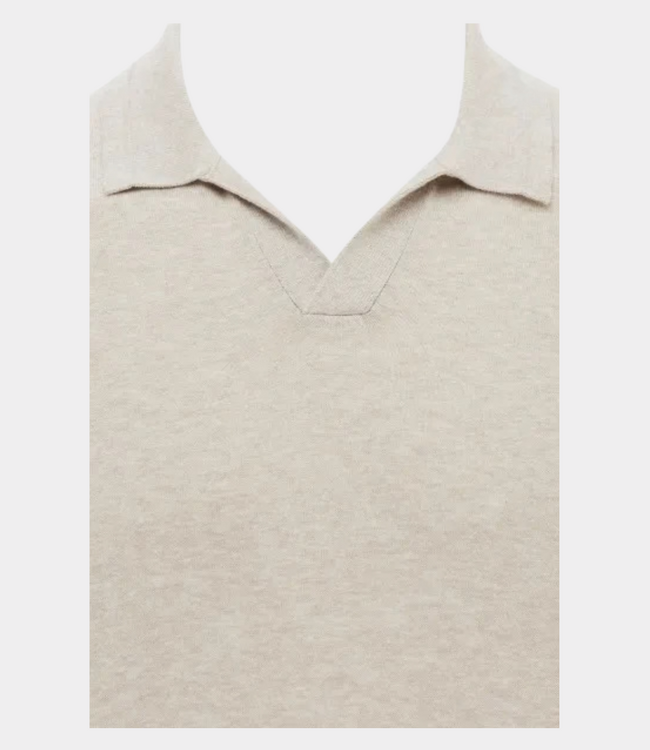 Gentiluomo Polo no buttons ss sand