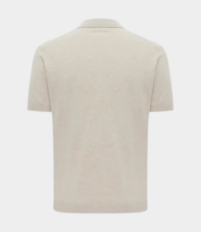 Gentiluomo Polo no buttons ss sand