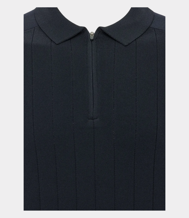 Genti  Polo zip ss navy