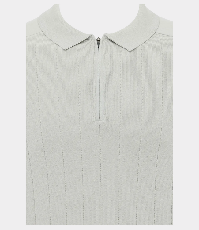 Genti Polo zip ss lt green