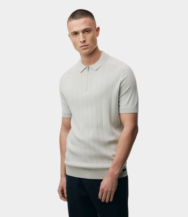 Genti Polo zip ss lt green