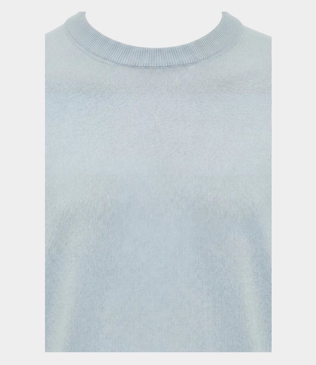 Genti Round neck ss light blue