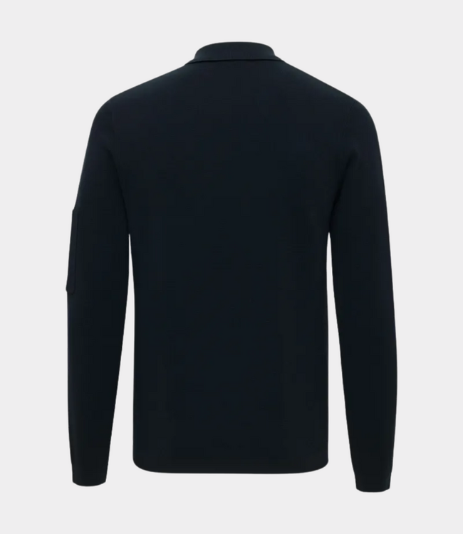 Genti Polo zip ls navy