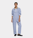 10Days Boiler jumpsuit stripes white/blue