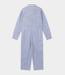 10Days Boiler jumpsuit stripes white/blue