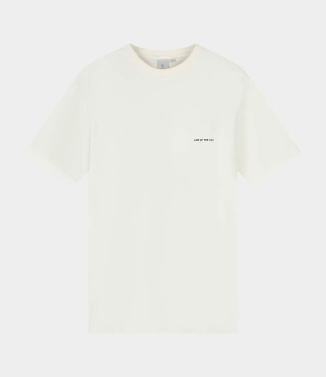 Law of the Sea Flora artwork tee snow white