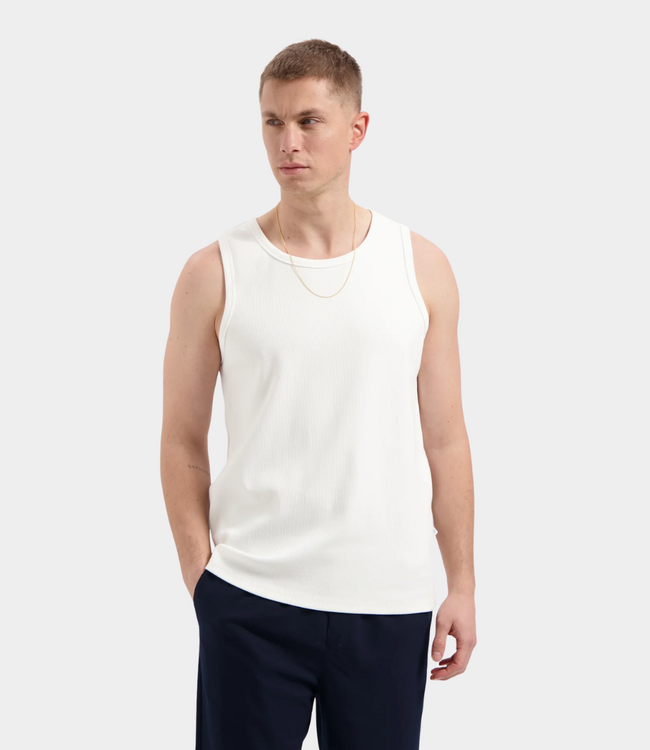 Law of the Sea Loop ribbed tanktop coconut milk