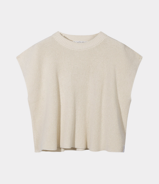 10Days Cotton knit top soft vanilia