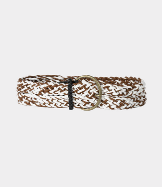 10Days Braided belt deep brown
