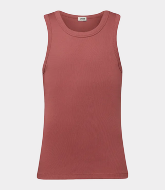 Drykorn Nathan sleeveless tee orange