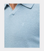 Butcher of Blue Boucle Knit Polo Shark Blue