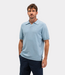 Butcher of Blue Boucle Knit Polo Shark Blue
