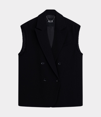 Alix the Label Flowy waistcoat black