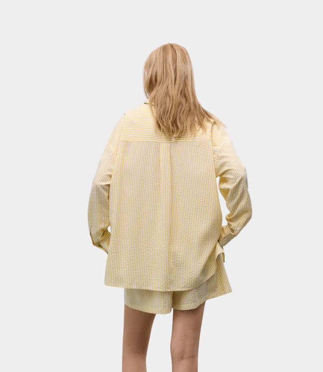 The New Society Alheli blouse minosa yellow stripes