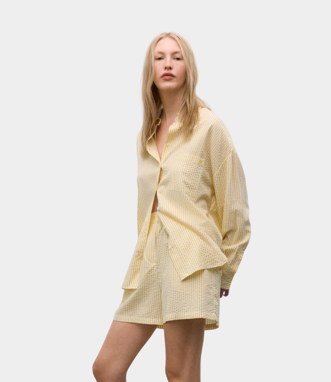 The New Society Alheli blouse minosa yellow stripes