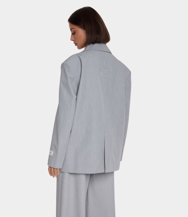 Alix the Label Clean mix blazer soft grey mel