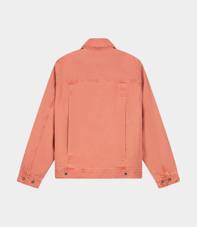 Olaf Washed canvas jacket burnt coral