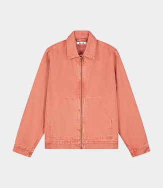 Olaf Washed canvas jacket burnt coral