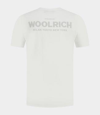 Woolrich Cotton graphic tee arctic white