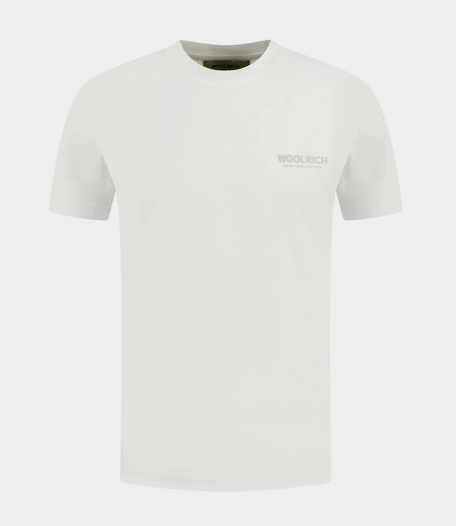Woolrich Cotton graphic tee arctic white