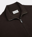 Profuomo Pullover half zip dark brown