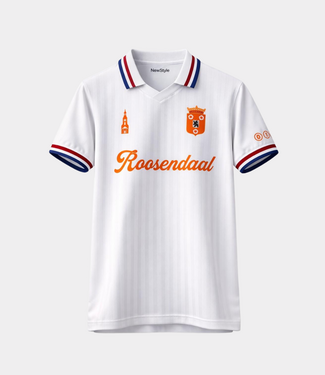 NewStyle Retro football tee Roosendaal white