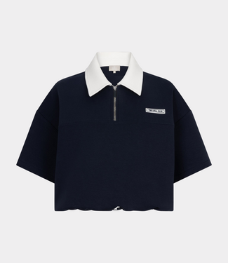 The Lola Club Millie polo tee navy