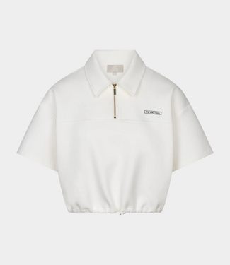 The Lola Club Millie polo tee crispy white