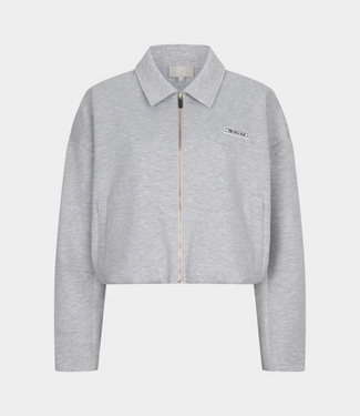 The Lola Club Millie zip trough grey melange