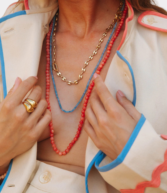 Bonnie Studios Noah peach necklace