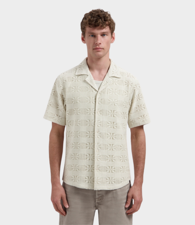 Dstrezzed DS_Luca Resort Shirt Silver Birch